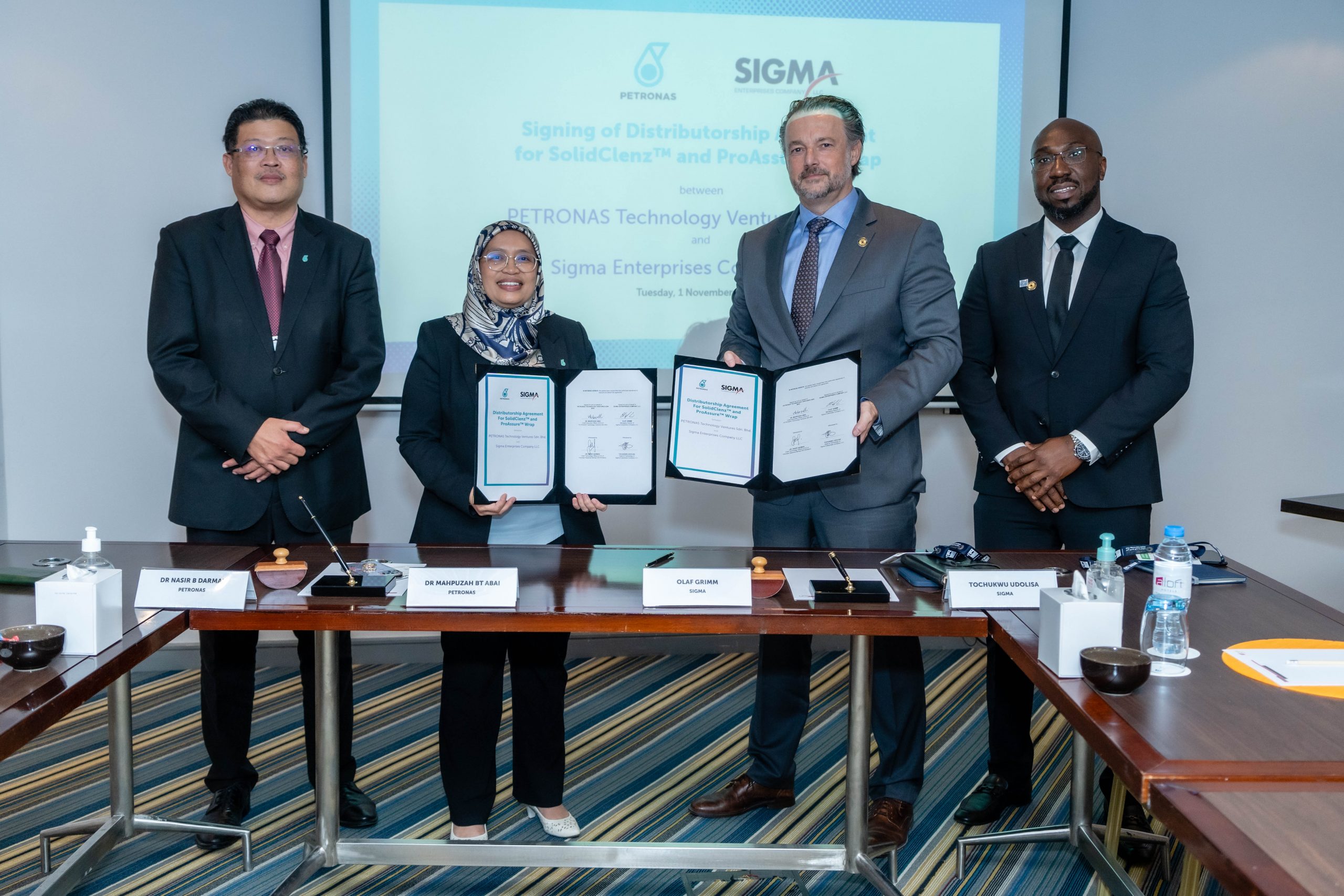 Sigma Enterprises Company LLC Inks an Exclusive Agreement with Petronas